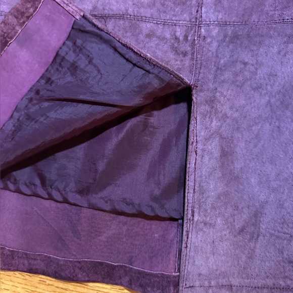 Brandon Thomas Suede leather skirt size 14 (f6 - Picture 8 of 14